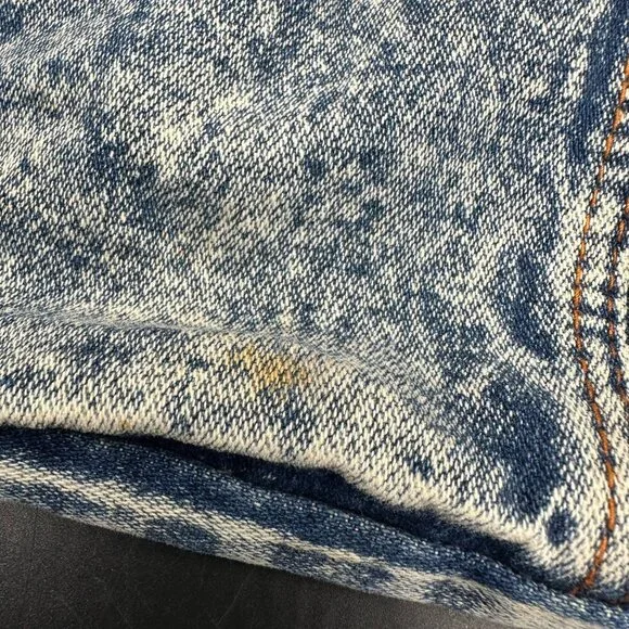 Vintage Denim Tote Blue Acid Wash 1980s Shane Purse Shoulder Bag Retro Fashion - Picture 10 of 12